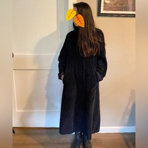 TOAST Blue Cord Trench Coat size S